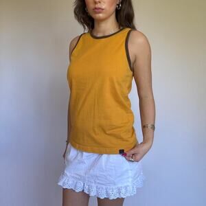 Old Navy Mustard Yellow Muscle Tank Top